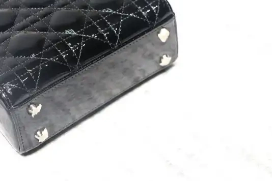Tony Luxuries leather Cow Mini Lady patent diro With 0328